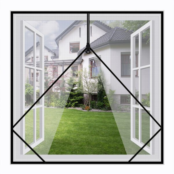 Mosquito nets for windows with Zipper