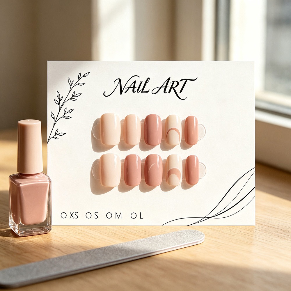 Custom Press-On Nail Display Cards — Logo Branded Nail Packaging